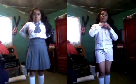 colegiala mexicana caliente se graba quitandose toda la ropa