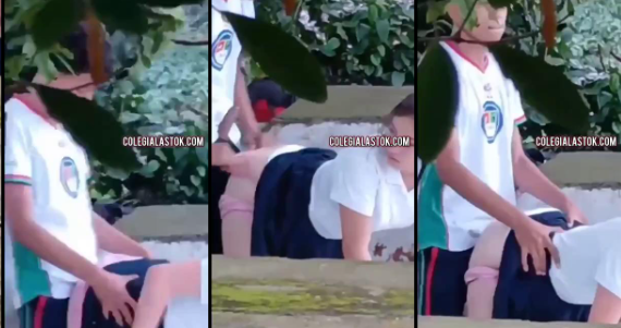 Alumnos de prepa los graban cogiendo dentro del colegio