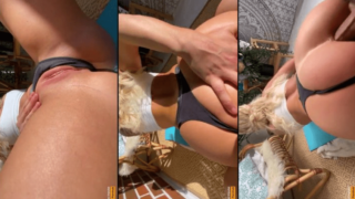 Haciendo un anal a una rubia culona caliente