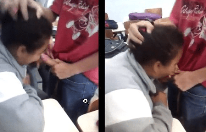 Se la mama a sus compas en el salón