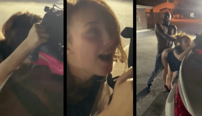 Cogiendo en la vía pública a compa ebria